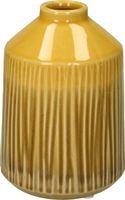 Vase Fine Earthenware Yellow 12.7x12.7x17.8cm Geel
