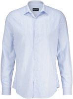 BMT 4S21082-1 linen/cotton overhemd glx Blauw
