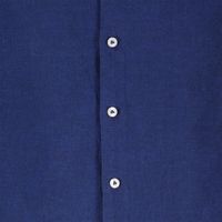 EU avenue linen/cotton overhemd Blauw