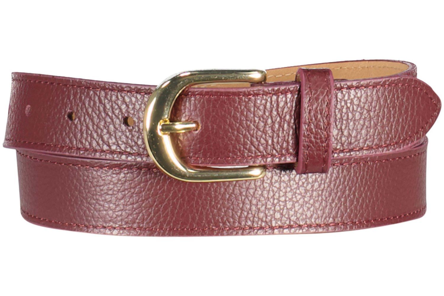 Suus - Basic riem 3 cm - Classic Grain Rood