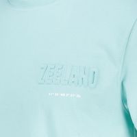 Adult embossed t-shirt Zeeland klein logo Groen