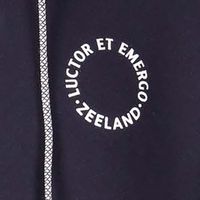 Zeeland full zip hooded vest embossed Blauw