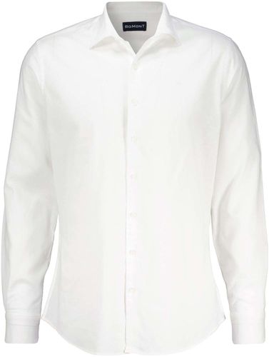 Bomont BMT 4S21029-1 linen/cotton overhemd glx Wit