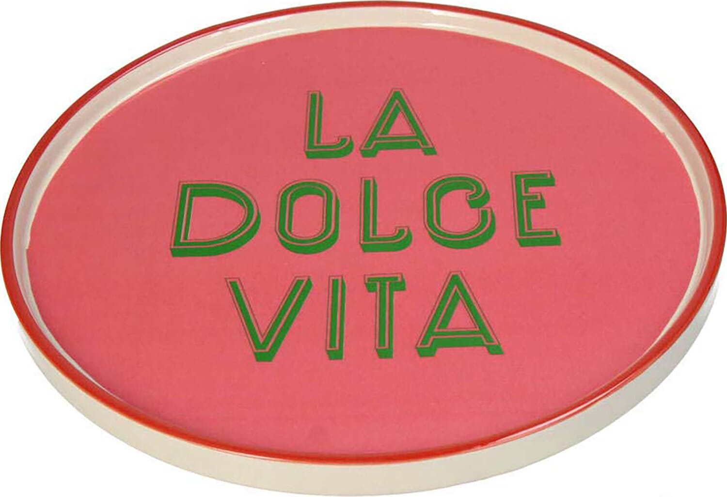 Bord La Dolce Vita Pink 25.5x25.5x1.5cm Roze  Bord La Dolce Vita Pink 25.5x25.5x1.5cm Roze