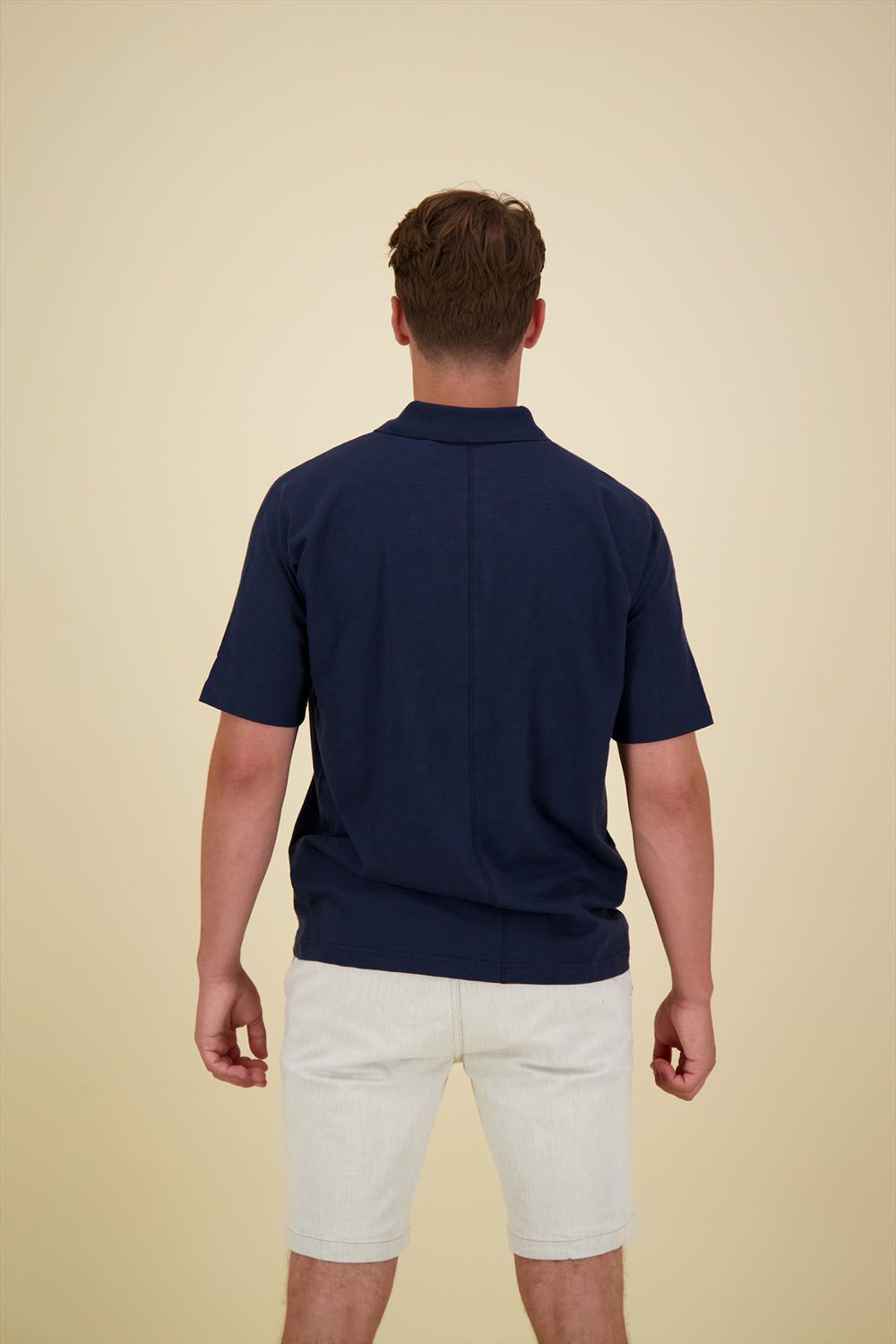 Boss Orange Polo Pedenim Blauw