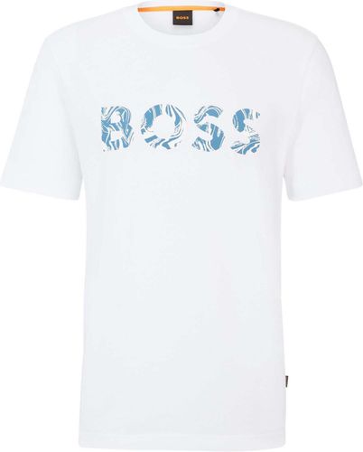 Boss Orange T-shirt Bossocean Wit