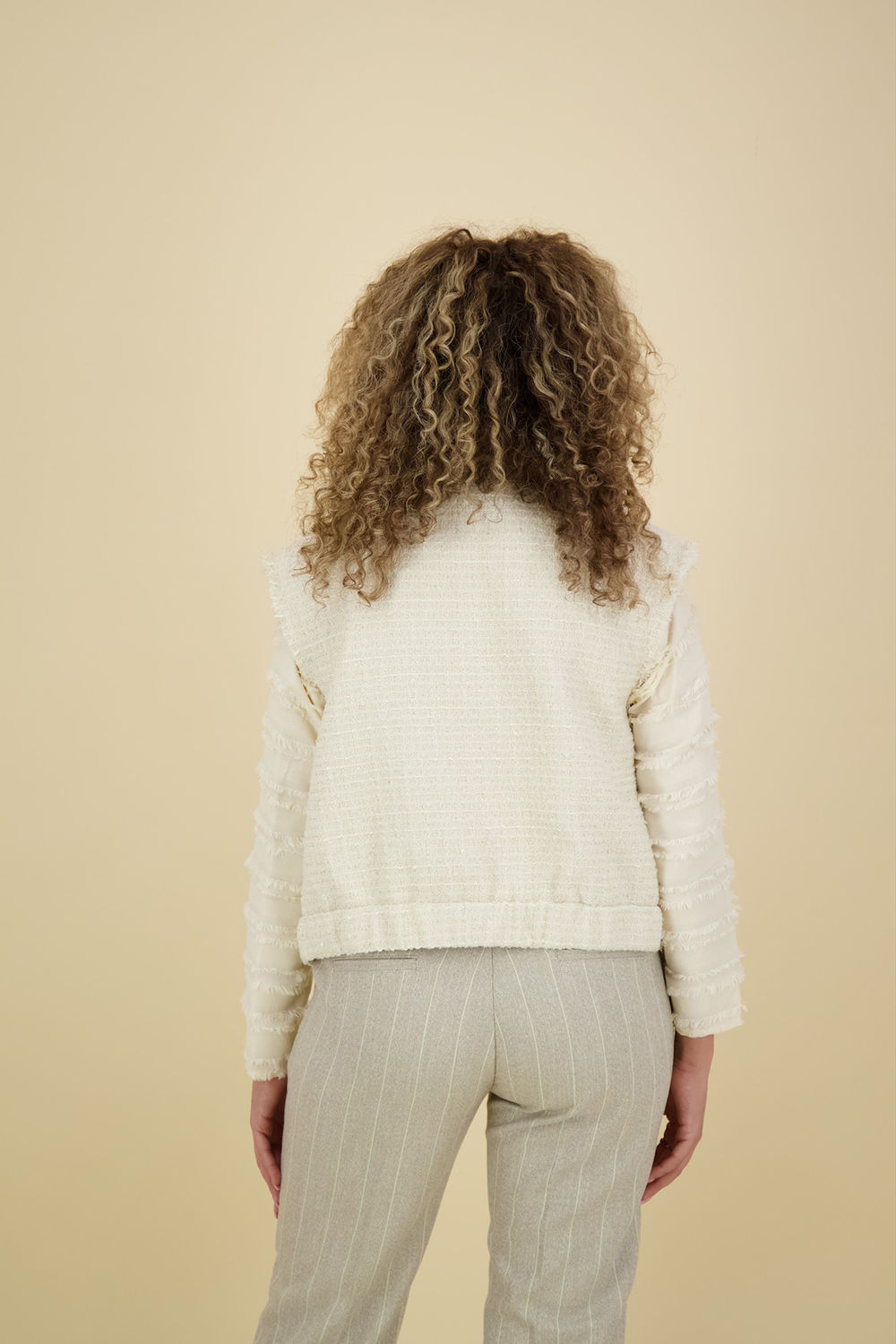 Scotch & Soda Gilet Boucle Taupe Scotch & Soda Gilet Boucle Taupe
