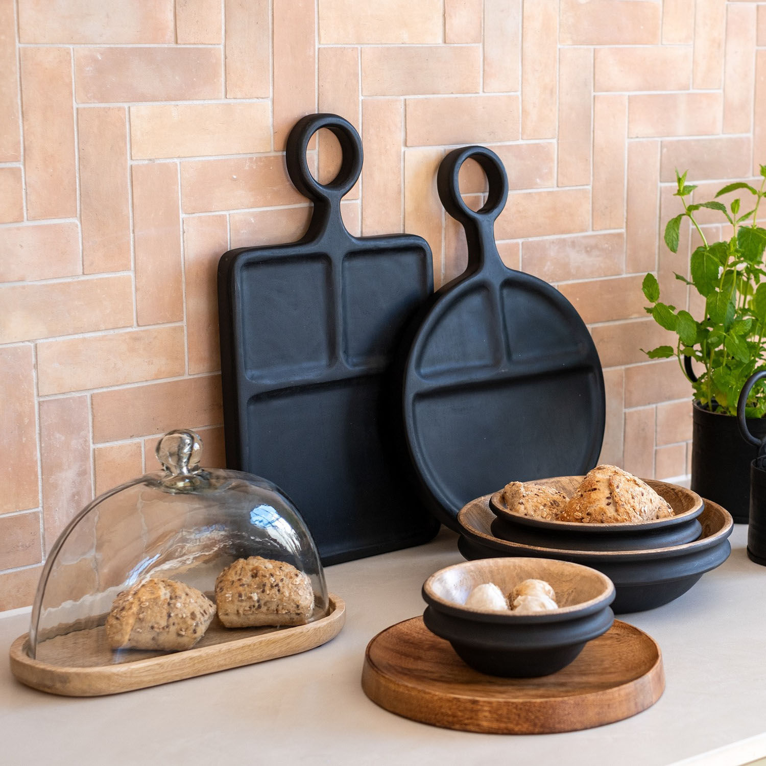 Bomont Collection Schaal Zennip S Bruin Bomont Collection Schaal Zennip S Bruin