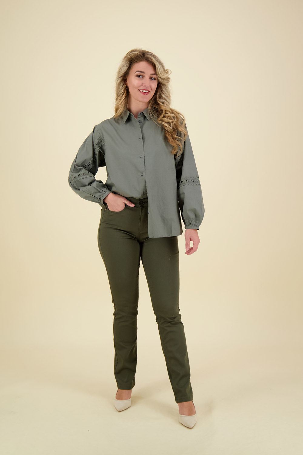 Para Mi Broek Angie Donkergroen Para Mi Broek Angie Donkergroen