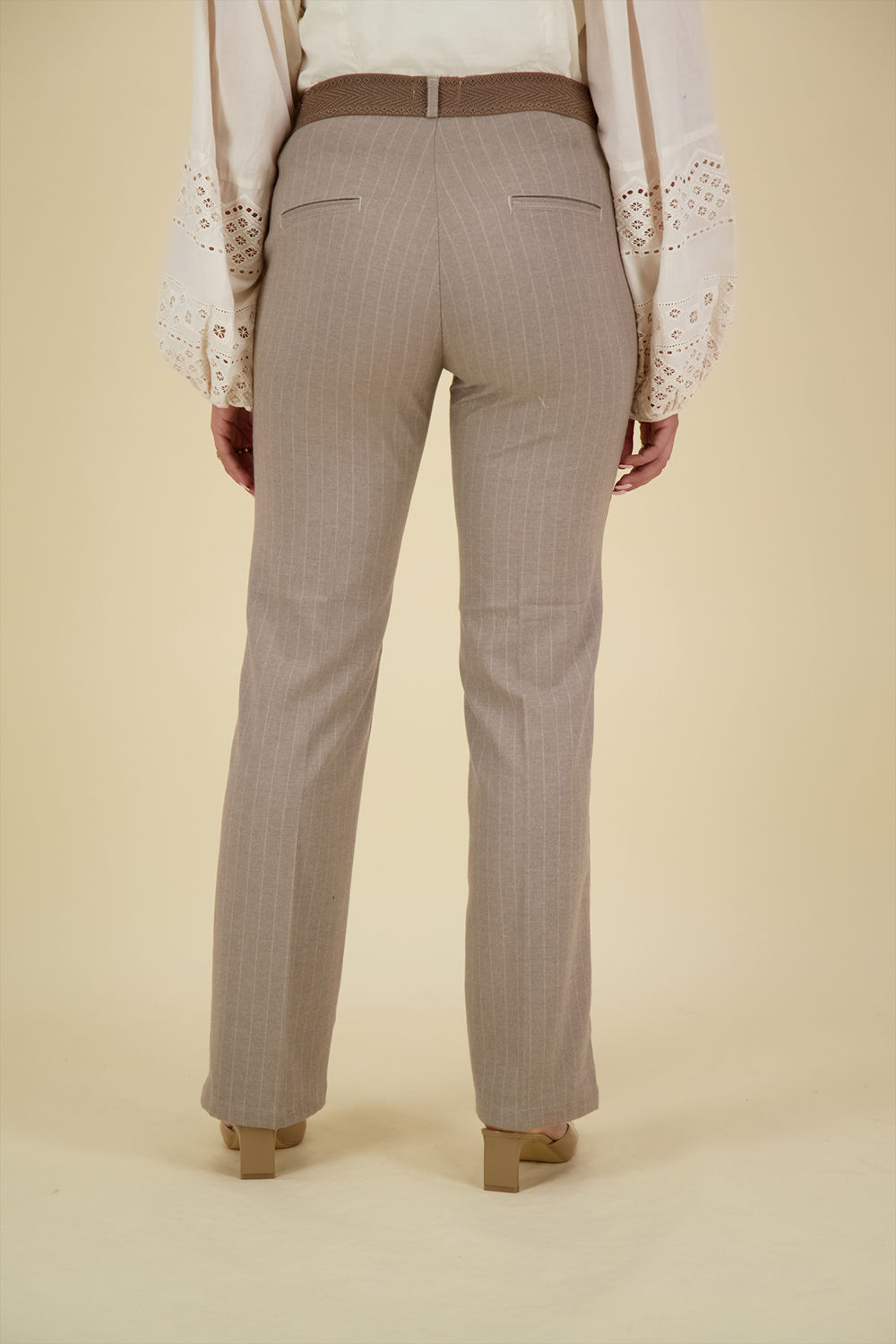 Para Mi Broek Hannah Elastic Beige Para Mi Broek Hannah Elastic Beige