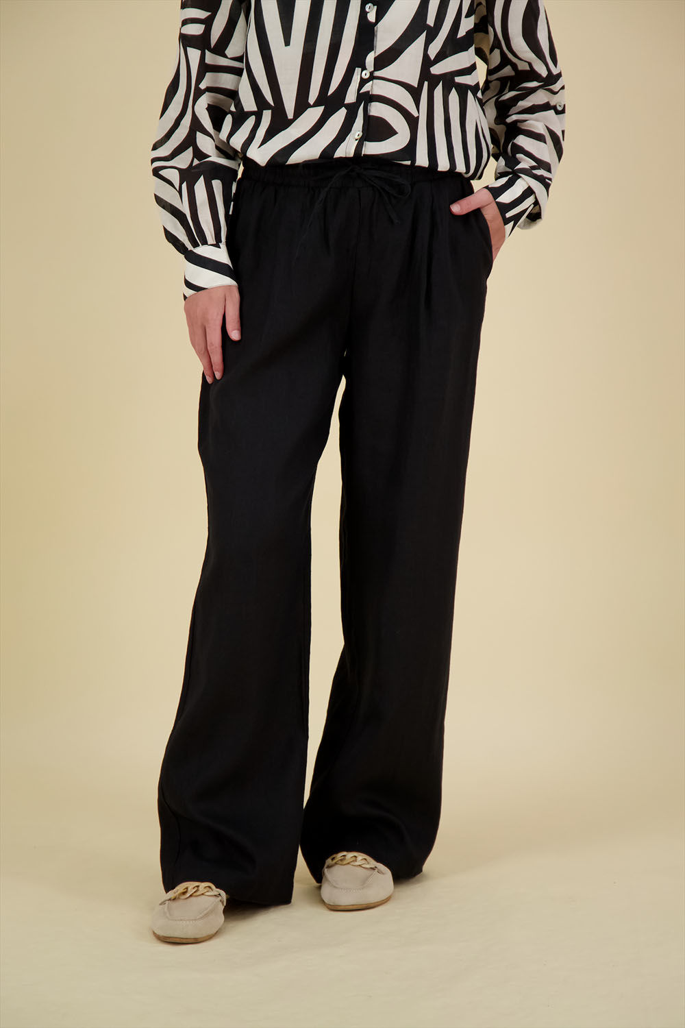 Opus Broek Marou Zwart Opus Broek Marou Zwart
