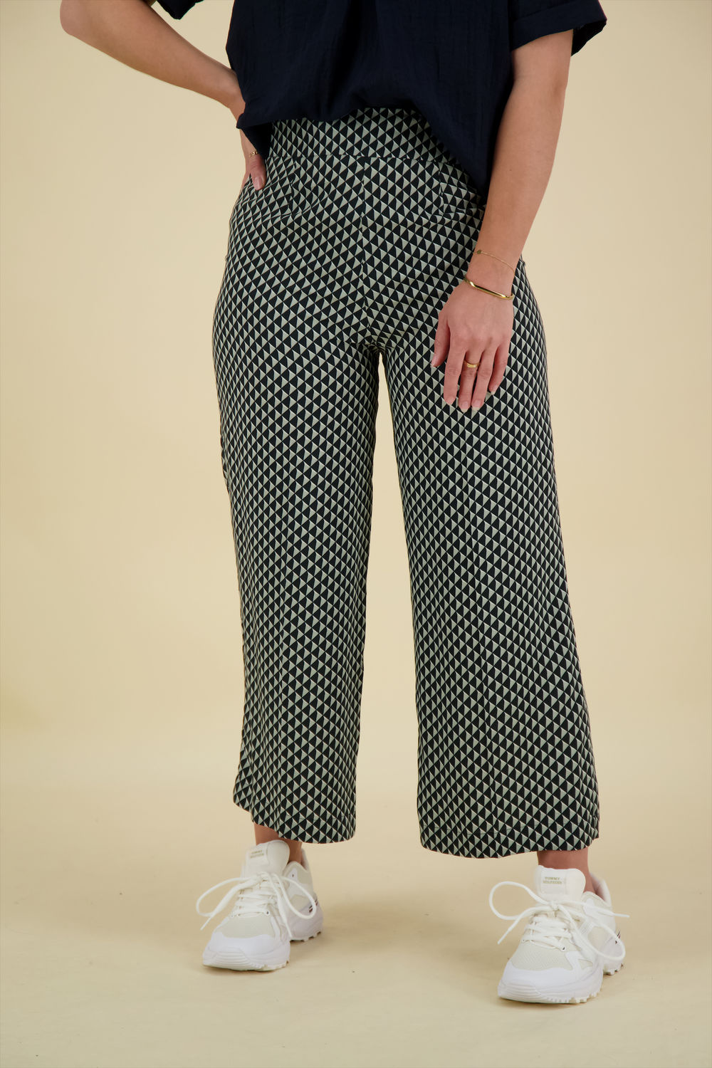 Opus Broek Misha Glazing Blauw Opus Broek Misha Glazing Blauw