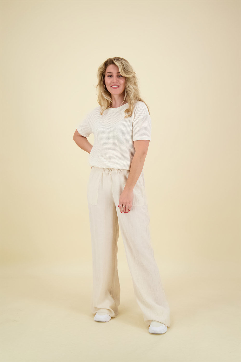 Opus Broek Monala Beige Opus Broek Monala Beige