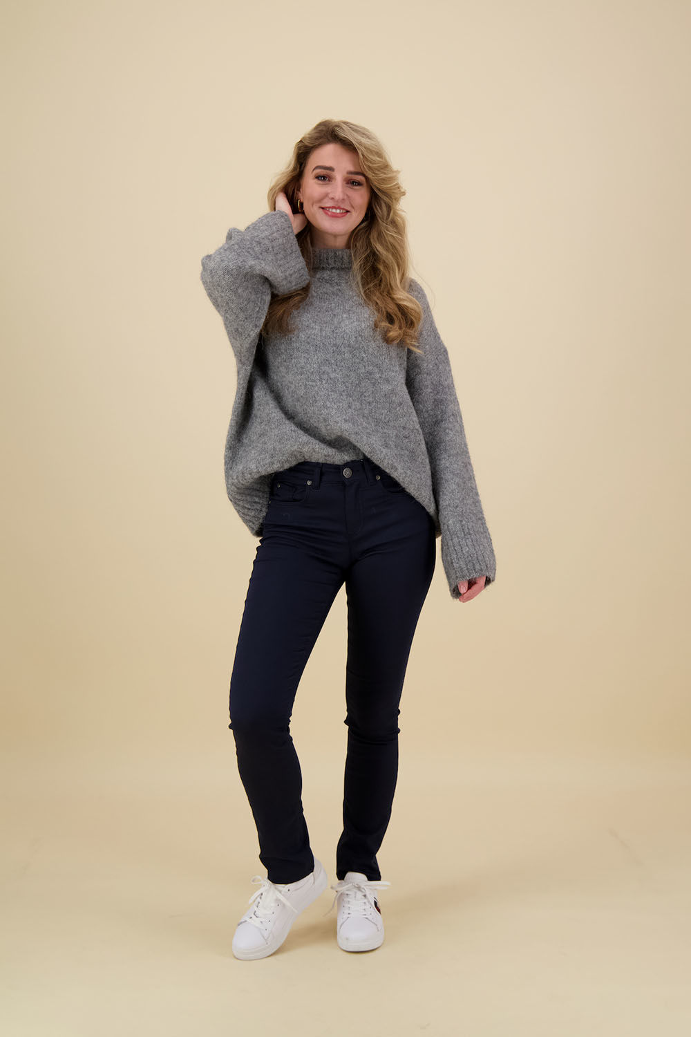 Enjoy Broek 5-Pocket Superstretch Lang Donkerblauw Enjoy Broek 5-Pocket Superstretch Lang Donkerblauw