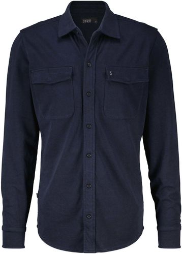 Butcher Of Blue Overhemd Finn Pocket Blauw