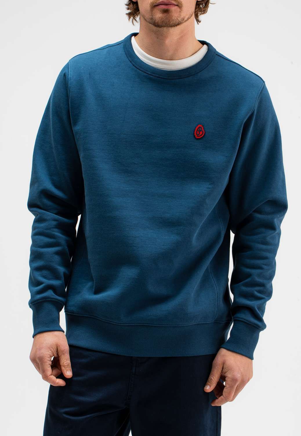 Butcher Of Blue Sweater Army Goes Crew Blauw