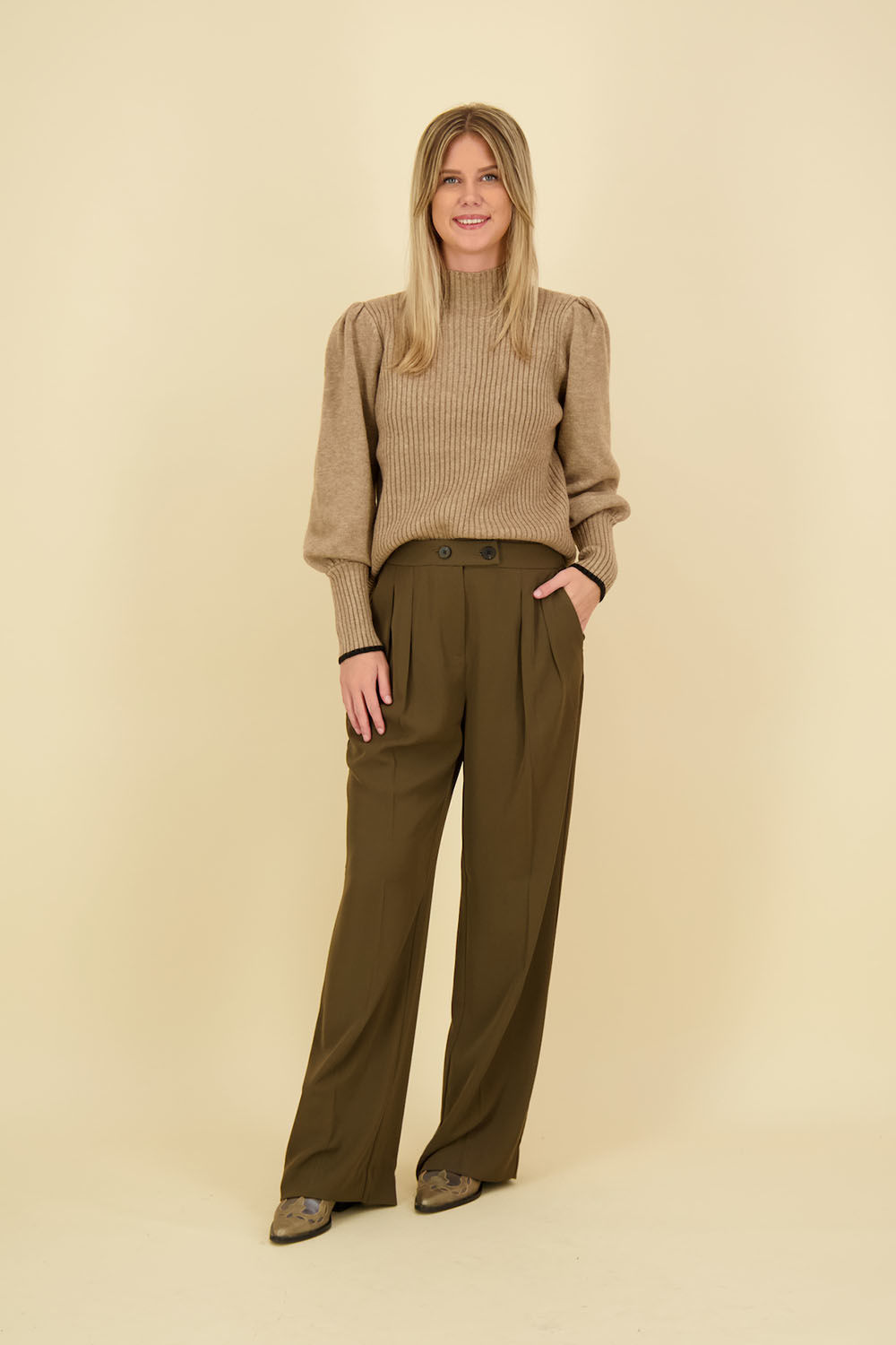 Co'couture Broek Cadeau Bruin Co'couture Broek Cadeau Bruin