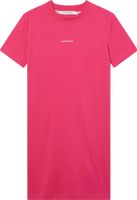 micro branding t-shirt dress Roze