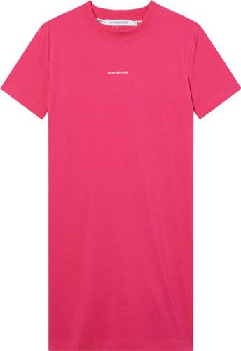 Calvin Klein micro branding t-shirt dress Roze