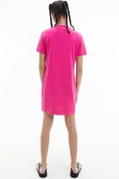 micro branding t-shirt dress Roze