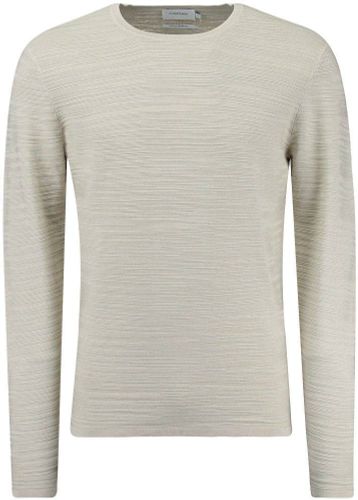 Calvin Klein garment dyed texture sweater Beige