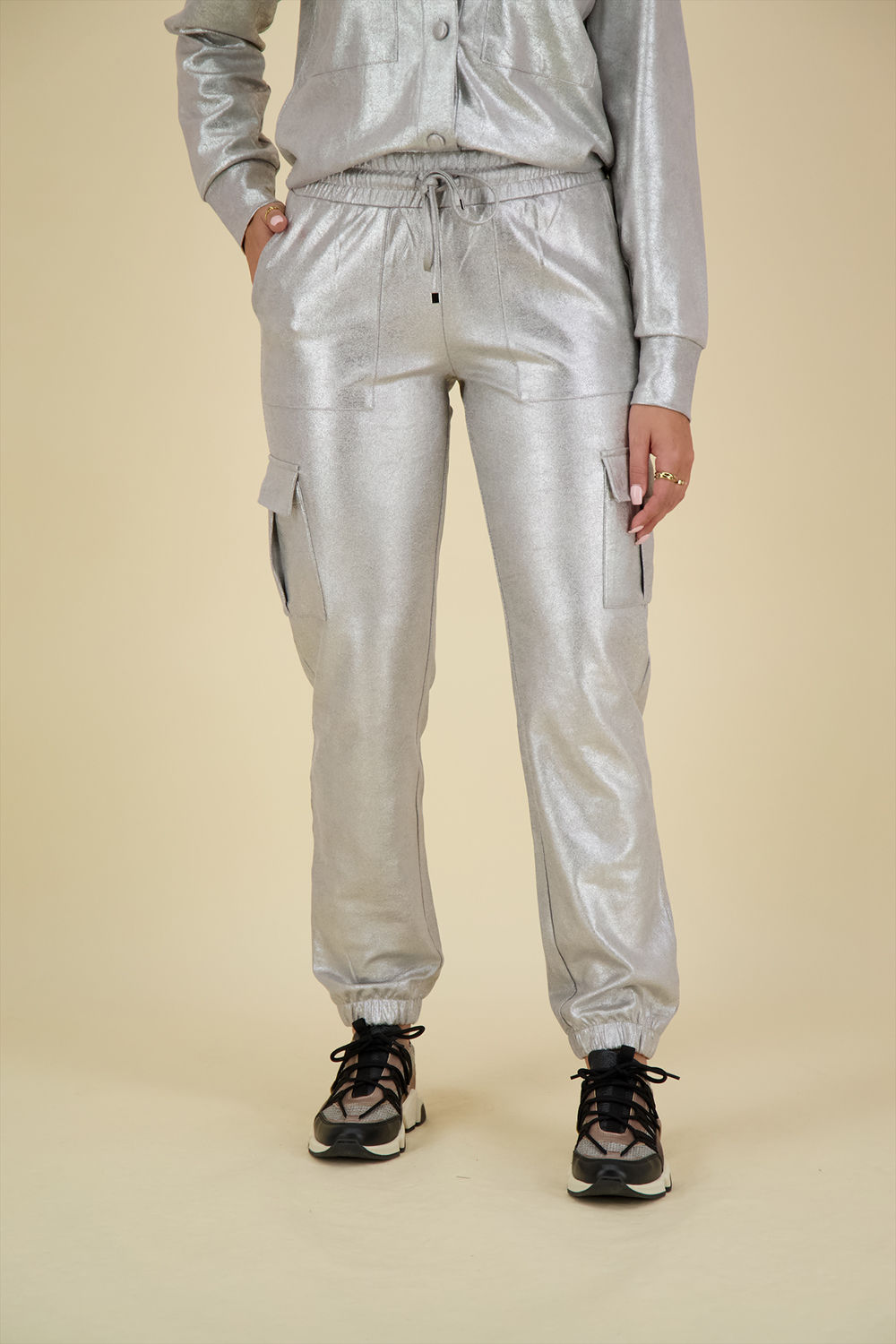 Zoso Cargo Broek Michelle Zilver Zoso Cargo Broek Michelle Zilver