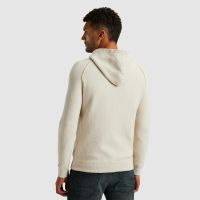 Hooded regular fit fine boucle Grijs