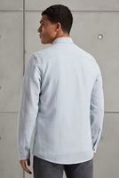 Long Sleeve Shirt Co Li Dobby Blauw