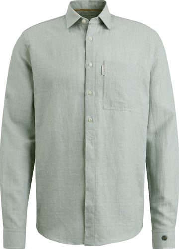Cast Iron Long Sleeve Shirt Co Li Dobby Groen