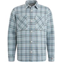 Long Sleeve Shirt Heavy Check Regu Blauw