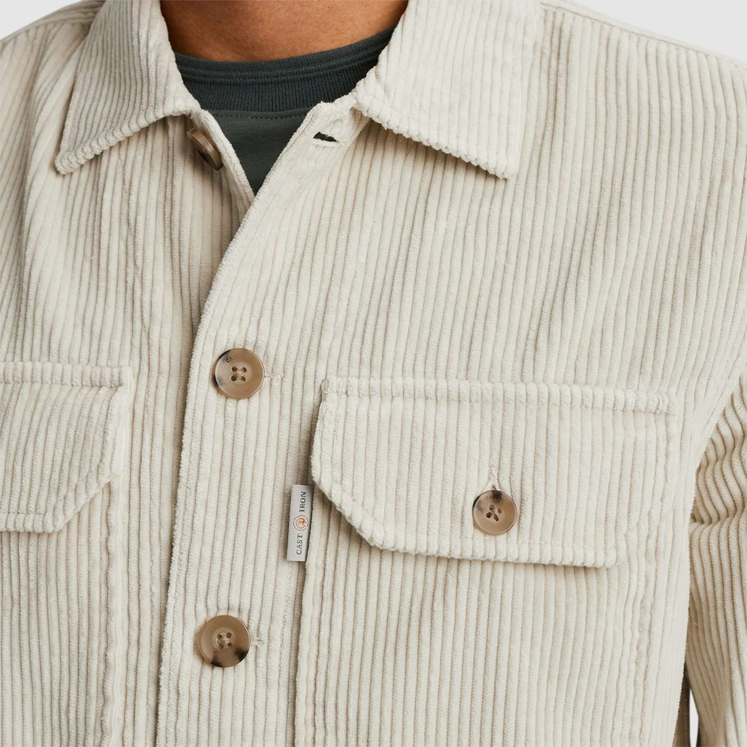 Cast Iron Overshirt Grijs