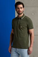 Short sleeve polo injected cotton Groen