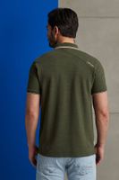 Short sleeve polo injected cotton Groen