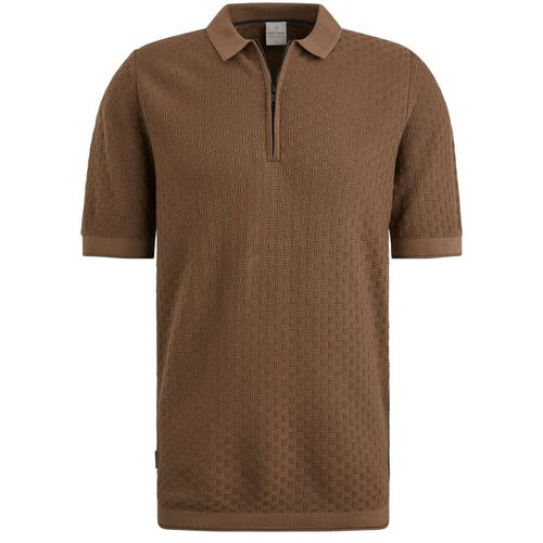 Cast Iron Short sleeve polo cotton modal Bruin