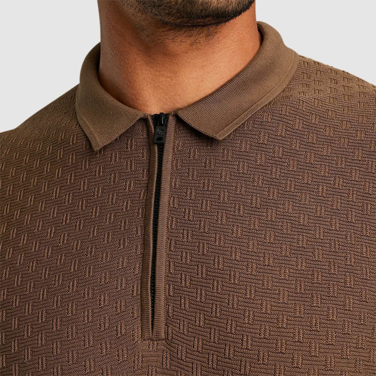 Cast Iron Poloshirt Bruin