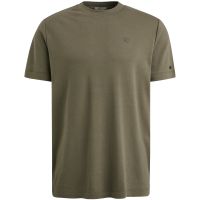 R-neck regular fit interlock Bruin