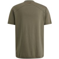 R-neck regular fit interlock Bruin