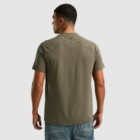 R-neck regular fit interlock Bruin