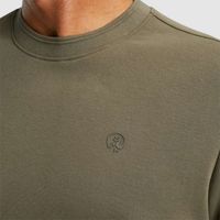 R-neck regular fit interlock Bruin