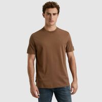 Short sleeve r-neck regular fit in Bruin