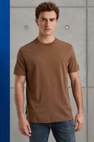 Short sleeve r-neck regular fit in Bruin