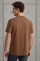 Short sleeve r-neck regular fit in Bruin