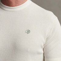 Short sleeve r-neck cotton modal Wit
