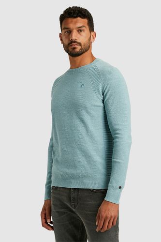 Cast Iron Crewneck cotton heather plated ble Blauw