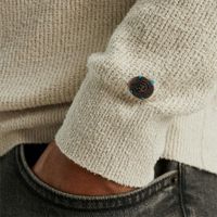 Mock neck fine boucle Grijs