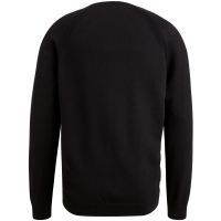 Crewneck essential cotton stretch Zwart