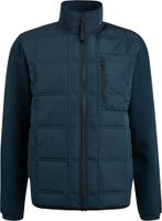 Bomber jacket cotton polar fleece Blauw