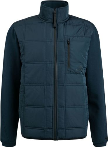 Cast Iron Bomber jacket cotton polar fleece Blauw