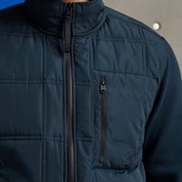Bomber jacket cotton polar fleece Blauw