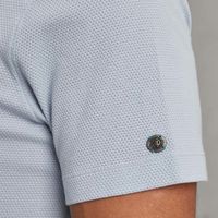 Short sleeve r-neck regular fit  p Blauw
